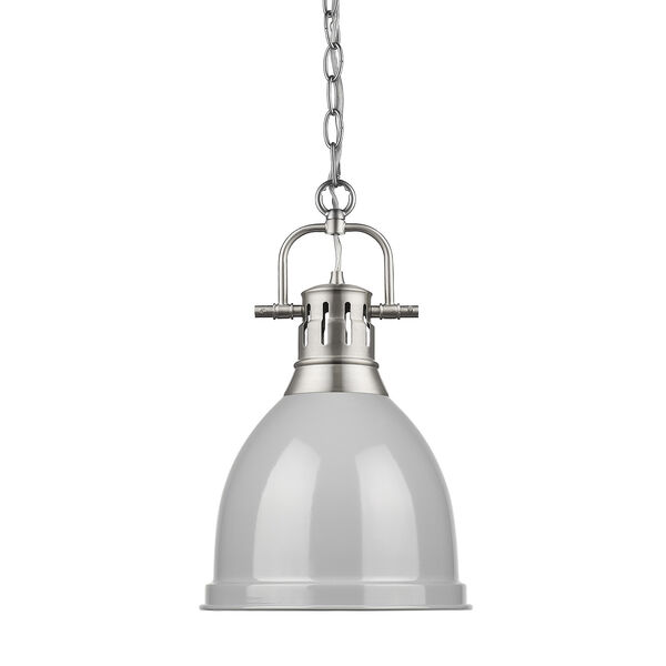 Duncan Pewter and Grey 16-Inch One-Light Mini Pendant, image 2